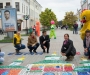 "Кришкин дім": під час екоакції сумчани виклали картини з 4 253 пластикових кришок