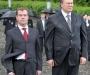 Сумщина встретила Януковича и Медведева ликующими школьниками