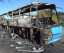 И снова - транспортные разборки: на Сумщине автобус сгорел до скелета